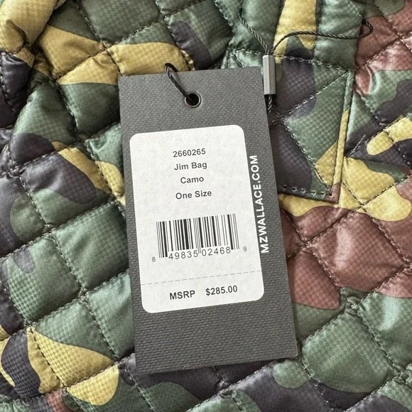 MZ Wallace Green Camouflage Jim Quilted Bag - Picture 7 of 7